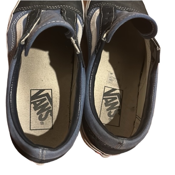 Old Skool Blue Black Canvas Vans - Picture 7 of 8